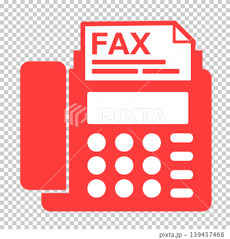 Illustration of a fax machine used for sending and receiving documents in business. Illustration of a fax machine used for sending and receiving documents in business. 139457468