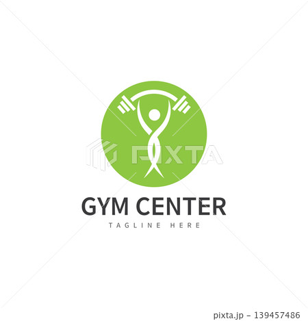 gym fitness icon design logo template gym fitness icon design logo template 139457486