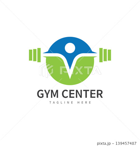 gym fitness icon design logo template gym fitness icon design logo template 139457487