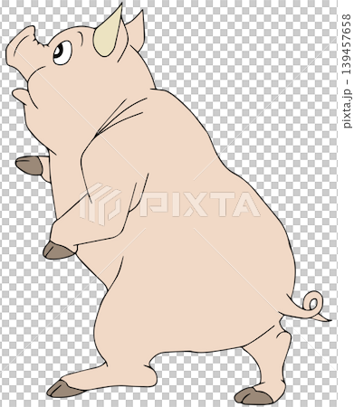 愉快な動物イラスト☆ブタさん 139457658