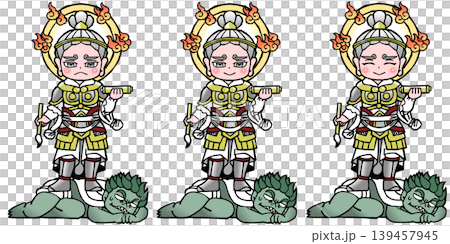Set: Four Heavenly Kings, Virūpākṣa Set: Four Heavenly Kings, Virūpākṣa 139457945