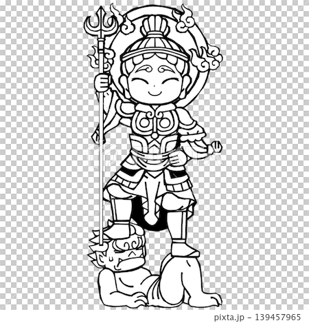 Four Heavenly Kings - Virūḍhaka (lol, monochrome) Four Heavenly Kings - Virūḍhaka (lol, monochrome) 139457965