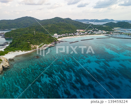 阿嘉島の砂州、サクバルの鼻のドローン撮影。沖縄県島尻郡慶良間諸島阿嘉島2025 阿嘉島の砂州、サクバルの鼻のドローン撮影。沖縄県島尻郡慶良間諸島阿嘉島2025 139459224