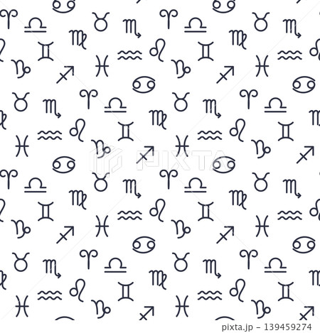 zodiac signs seamless pattern zodiac signs seamless pattern 139459274