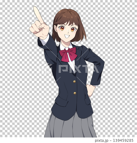 女學生指點的插圖 女學生指點的插圖 139459285