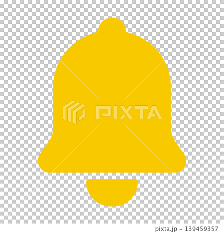 Simple icon illustration of a bell 003 Simple icon illustration of a bell 003 139459357