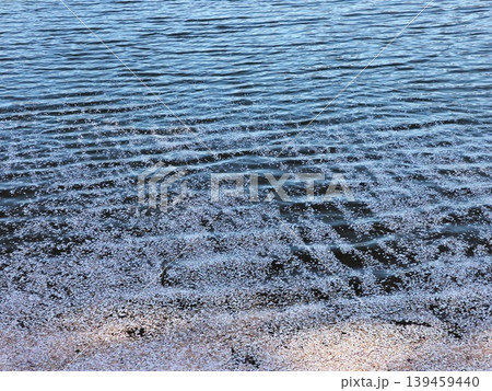晩春の穏やかな湖面 139459440