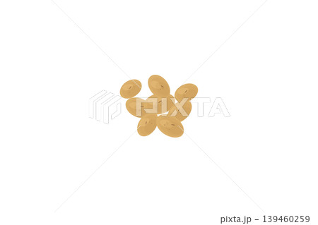 数粒の大豆イラスト素材 数粒の大豆イラスト素材 139460259