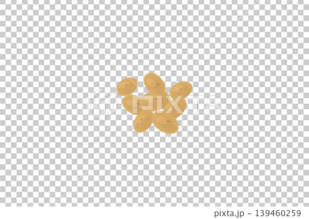 数粒の大豆イラスト素材 数粒の大豆イラスト素材 139460259