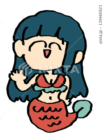 手を振る人魚のお姉さん 139460821