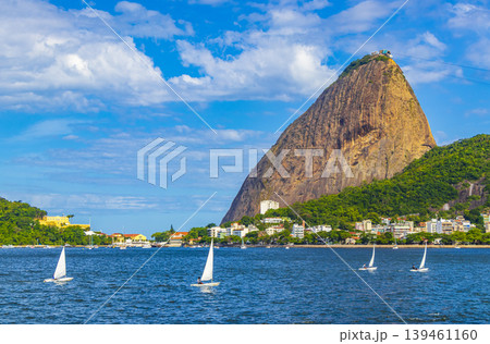 Sugarloaf mountain Pao de Acucar panorama Rio de Janeiro Brazil. 139461160
