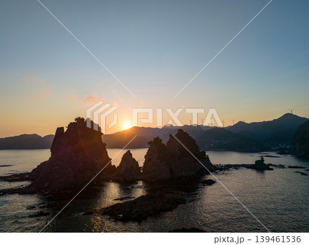 日没の南伊豆大瀬のドローン撮影。蓑掛岩など奇岩の海岸線。静岡県賀茂郡南伊豆町-2026 日没の南伊豆大瀬のドローン撮影。蓑掛岩など奇岩の海岸線。静岡県賀茂郡南伊豆町-2026 139461536