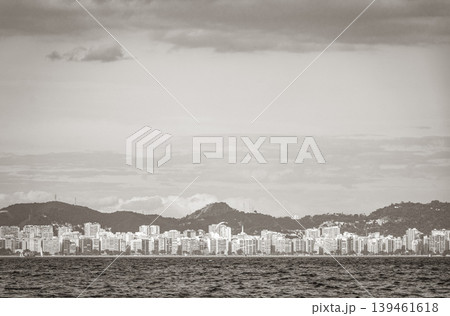 Landscape panorama coastline boats mountains Niteroi Rio de Janeiro Brazil. Landscape panorama coastline boats mountains Niteroi Rio de Janeiro Brazil. 139461618
