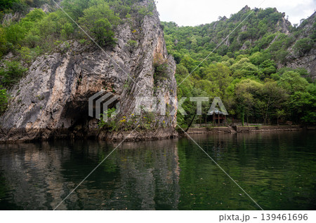 Exploring Matka Canyon near Skopje in North Macedonia on a cloudy day Exploring Matka Canyon near Skopje in North Macedonia on a cloudy day 139461696