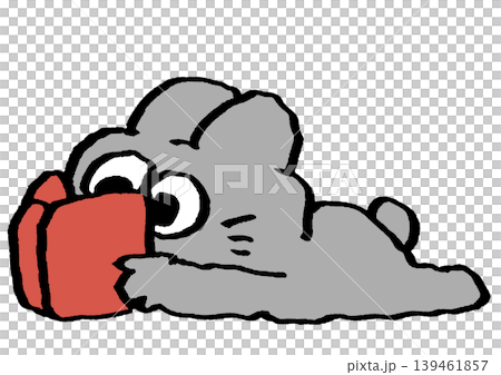 A rabbit reading A rabbit reading 139461857