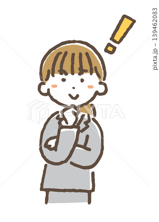 ひらめき・解決するビジネスパーソンのイラスト ひらめき・解決するビジネスパーソンのイラスト 139462083