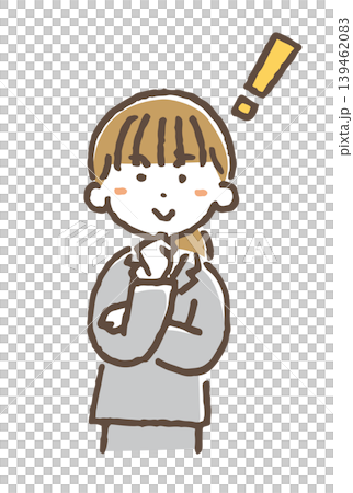 ひらめき・解決するビジネスパーソンのイラスト ひらめき・解決するビジネスパーソンのイラスト 139462083