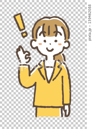 ひらめき・解決するビジネスパーソンのイラスト ひらめき・解決するビジネスパーソンのイラスト 139462088