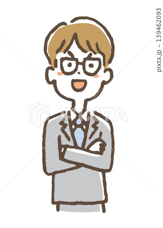 笑顔のビジネスパーソンのイラスト 笑顔のビジネスパーソンのイラスト 139462093