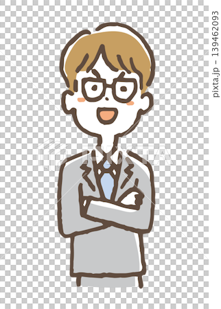 笑顔のビジネスパーソンのイラスト 笑顔のビジネスパーソンのイラスト 139462093