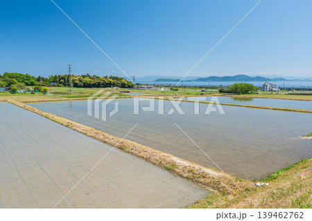 湖西地方比良の田園風景　滋賀県大津市 139462762