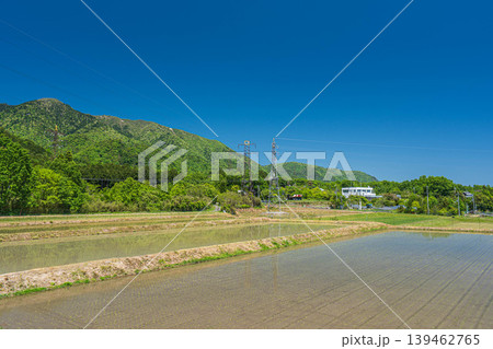 湖西地方比良の田園風景　滋賀県大津市 139462765