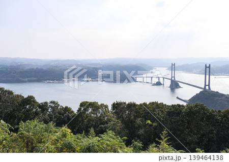 加部島の風の見える丘公園から見る呼子大橋 139464138