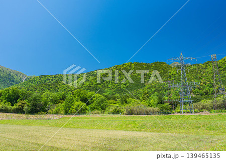 湖西地方比良の田園風景 滋賀県大津市 湖西地方比良の田園風景 滋賀県大津市 139465135