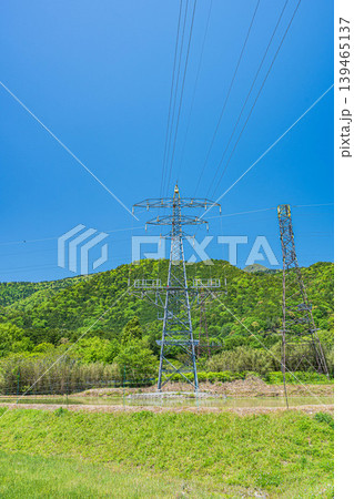 湖西地方比良の田園風景 滋賀県大津市 湖西地方比良の田園風景 滋賀県大津市 139465137