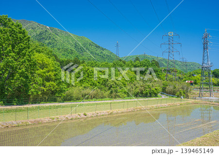 湖西地方比良の田園風景 滋賀県大津市 湖西地方比良の田園風景 滋賀県大津市 139465149