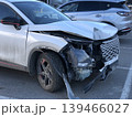 car wrecked after an accident 139466027