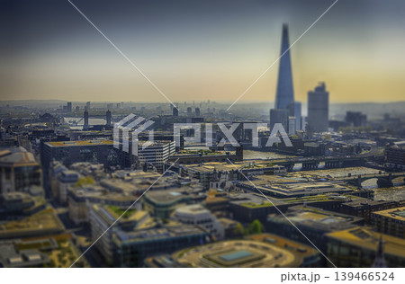 Aerial view with the city skyline of London, England, UK Aerial view with the city skyline of London, England, UK 139466524