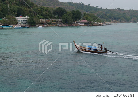 Tropical Boats at Phi Phi Harbor Tropical Boats at Phi Phi Harbor 139466581