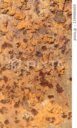 Weathered iron surface covered in rust with organic patterns and color variation. Ideal for industrial themes, urban decay visuals, and creative design. Weathered iron surface covered in rust with organic patterns and color variation. Ideal for industrial themes, urban decay visuals, and creative design. 139466809