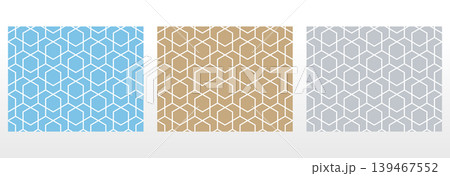 Set of abstract geometric patterns. Seamless vector backgrounds. Colored ornaments Graphic modern patterns Simple lattice graphic design 139467552