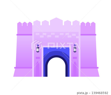 Nish fortress - flat design illustration Nish fortress - flat design illustration 139468592