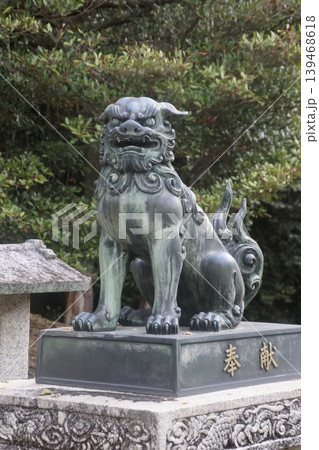 花岡八幡宮・狛犬・阿(山口県・下松市) 花岡八幡宮・狛犬・阿(山口県・下松市) 139468618