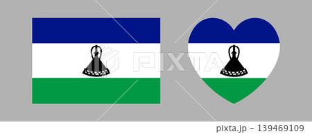 National heart, rectangular flag of Lesotho badge, sticker set. Lesotho Flag rectangle, heart icon, button. Flag of Lesotho banner, background. National heart, rectangular flag of Lesotho badge, sticker set. Lesotho Flag rectangle, heart icon, button. Flag of Lesotho banner, background. 139469109