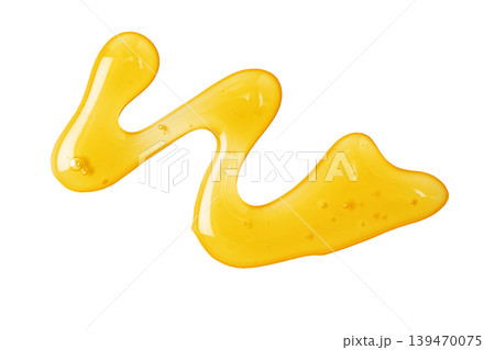 Golden honey dripping zig zag liquid smear Golden honey dripping zig zag liquid smear 139470075