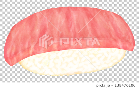 大トロ寿司のイラスト 大トロ寿司のイラスト 139470100
