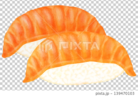 兩份鮭魚壽司的插圖 兩份鮭魚壽司的插圖 139470103