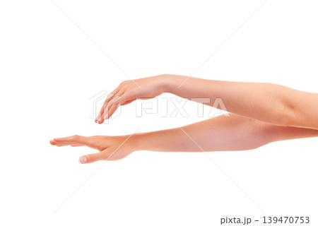 Skincare, manicure and hands closeup in studio isolated on a white background mockup space. Fingers, nails and palm of model in spa treatment, natural cosmetics or dermatology, beauty or healthy skin Skincare, manicure and hands closeup in studio isolated on a white background mockup space. Fingers, nails and palm of model in spa treatment, natural cosmetics or dermatology, beauty or healthy skin 139470753