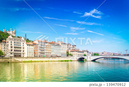 Lyon, France in a beautiful summer day 139470912