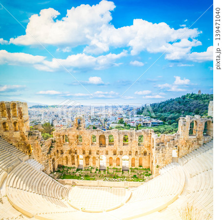 Herodes Atticus amphitheater of Acropolis, Athens Herodes Atticus amphitheater of Acropolis, Athens 139471040