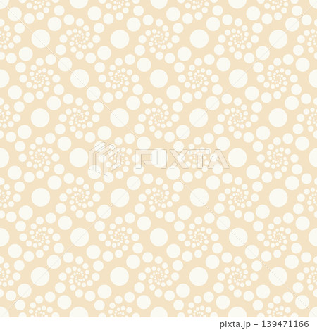 Seamless Polka Dot Pattern in Beige 139471166