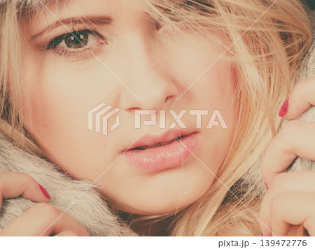 Close up of beautiful woman face 139472776