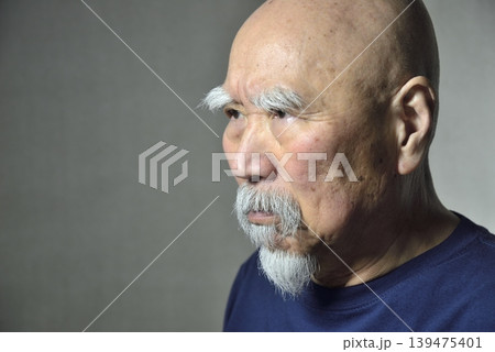 ヒゲ老人の表情 ヒゲ老人の表情 139475401