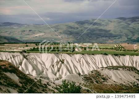 Baglidere White Love Valley in Cappadocia Turkey, landscape of mountains 139475495