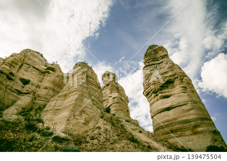 Baglidere White Love Valley in Cappadocia Turkey, landscape of mountains 139475504