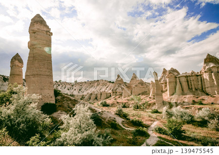 Baglidere White Love Valley in Cappadocia Turkey, landscape of mountains 139475545